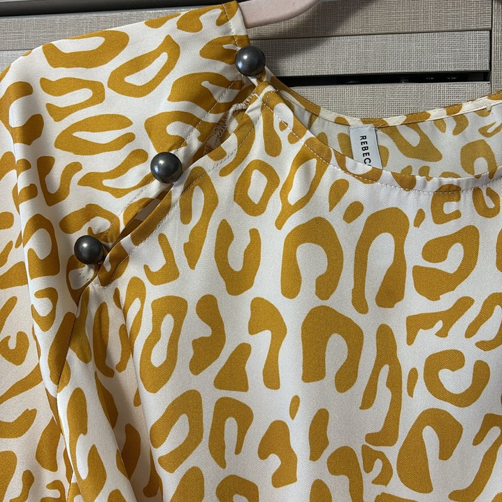 NWOT Rebecca Minkoff Angelina leopard blouse. - Picture 2 of 7